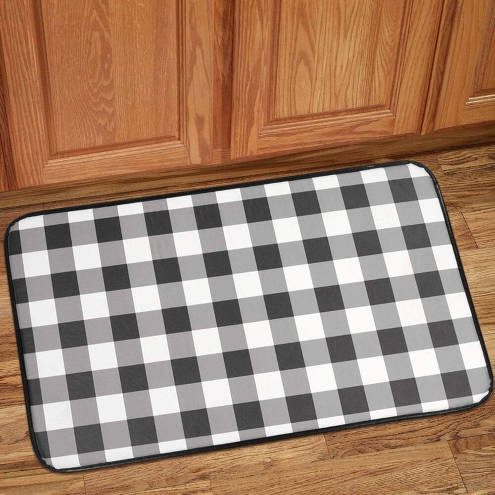 Sweet Home Collection ACH-ANTFMBBK Memory Foam Anti Fatigue Kitchen Floor Mat